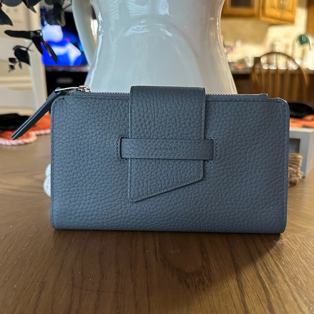 All saints ray leather wallet